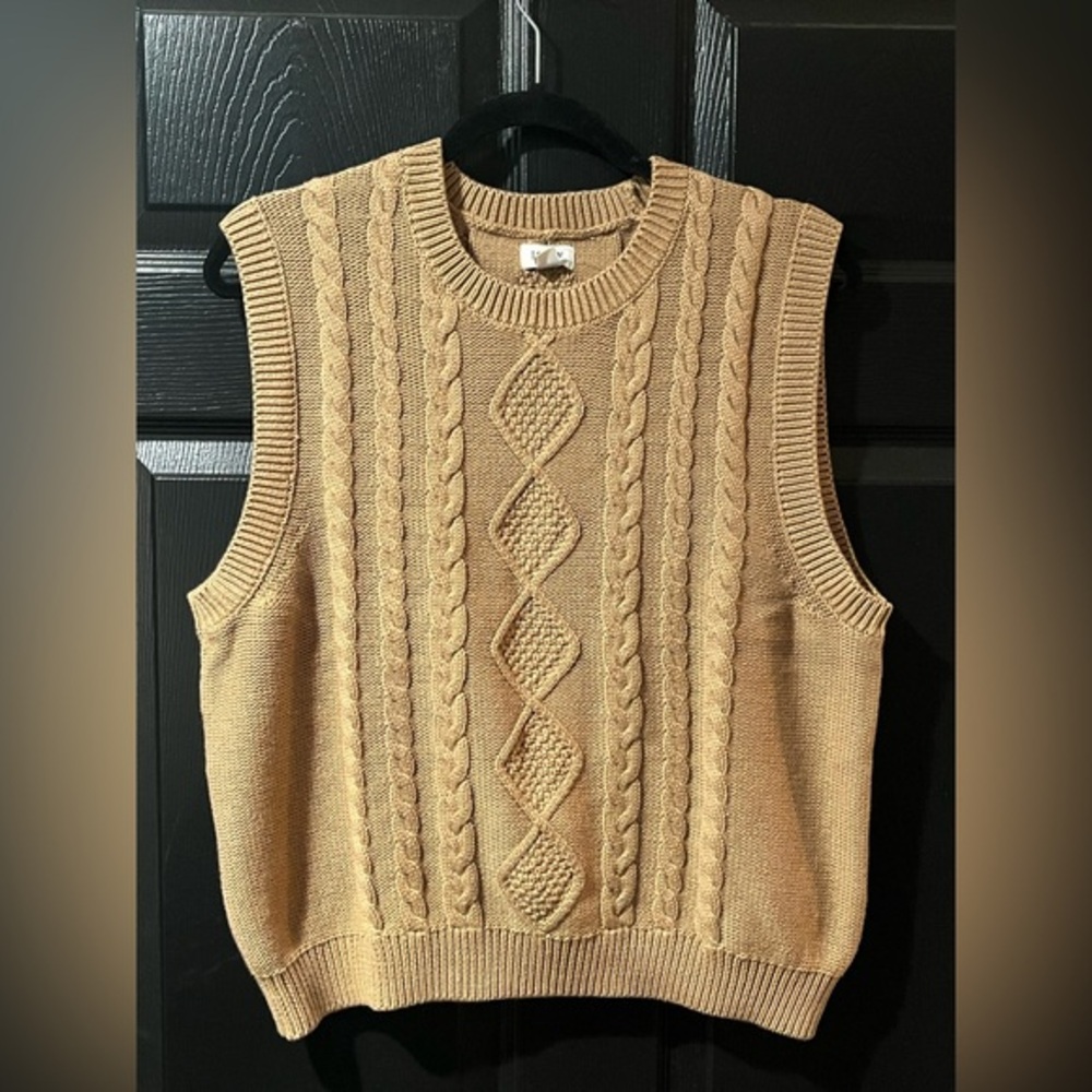 NEW J. Crew Factory Cotton Cable Knit Sweater Vest